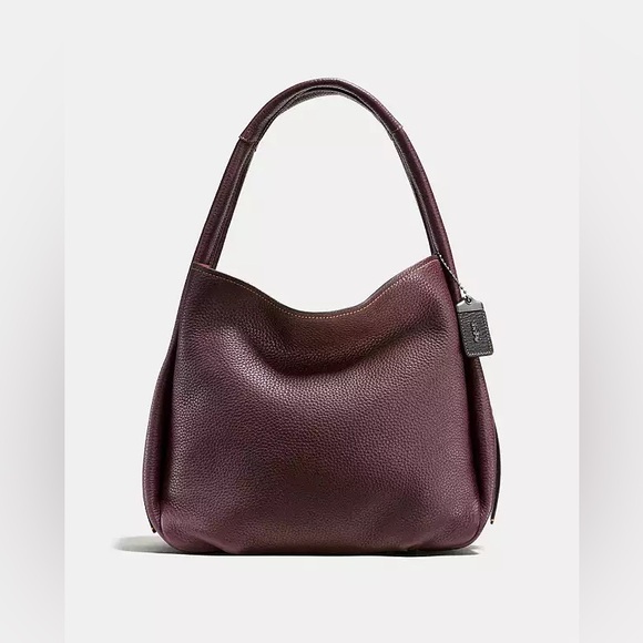 Coach Handbags - Coach Pebbled Leather Hobo Bag in Deep Plum